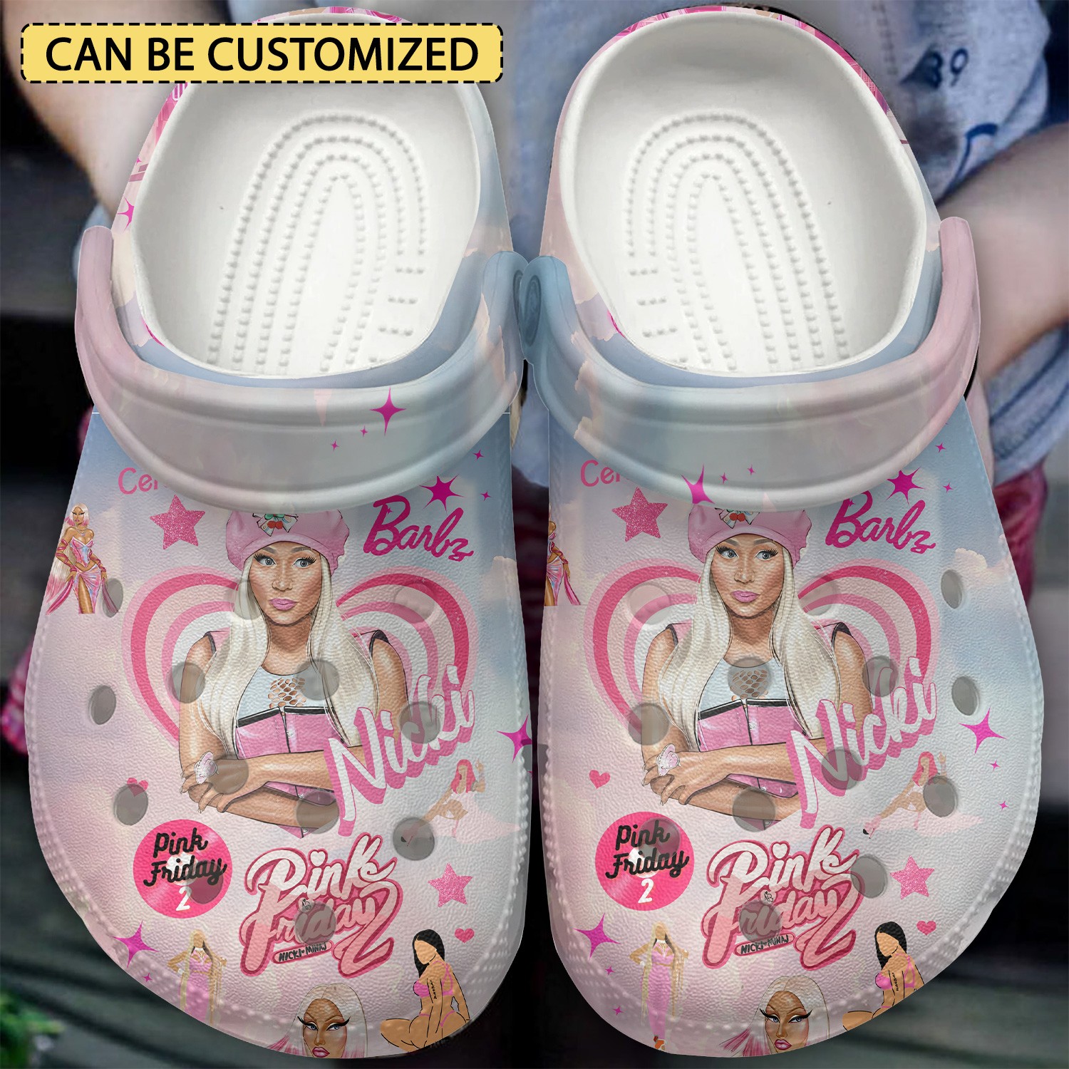 custom name nicki minaj music pink friday clogs for kids and adults rowse