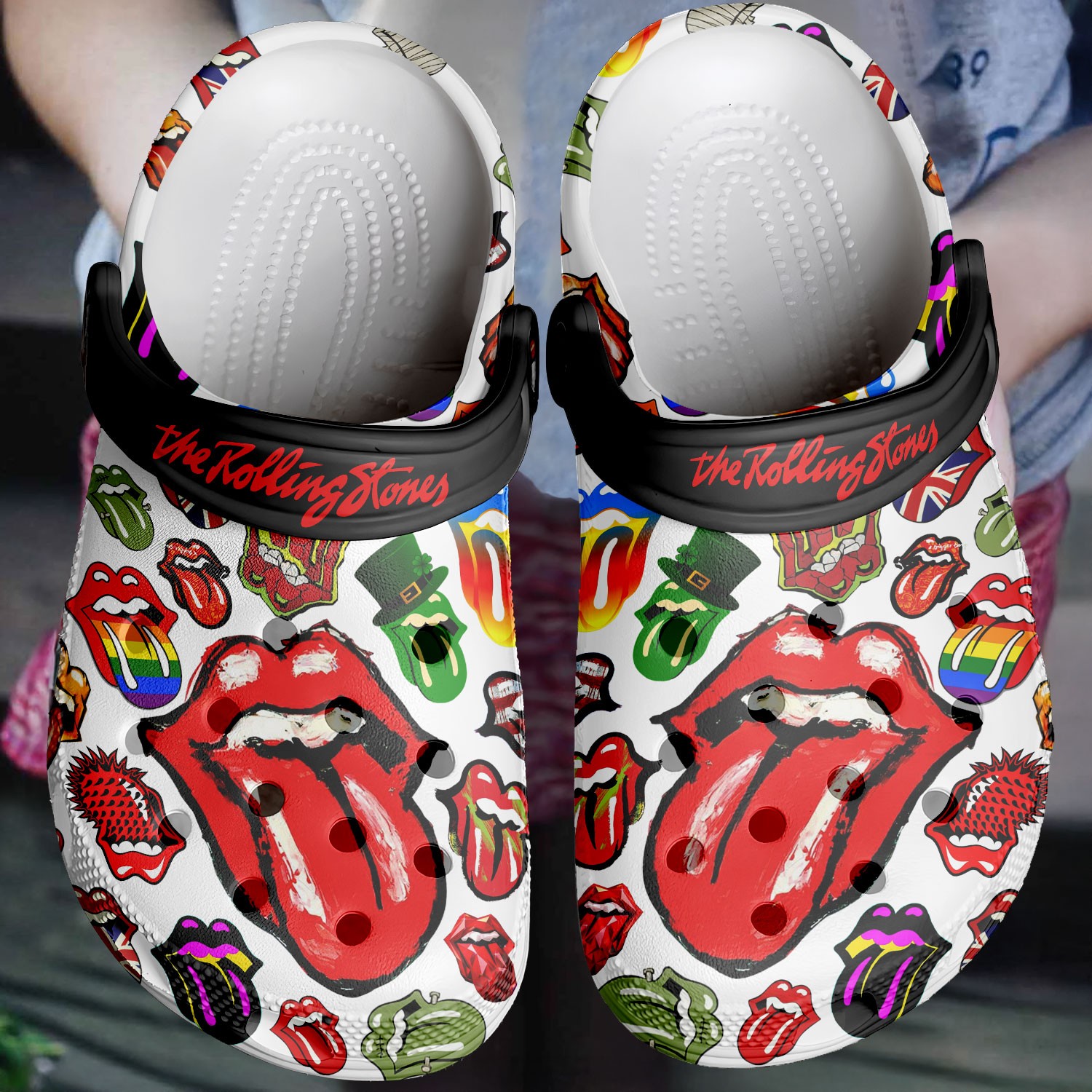 custom name rolling stone music attactive design clogs for kids and adults fast shipping dt8f5