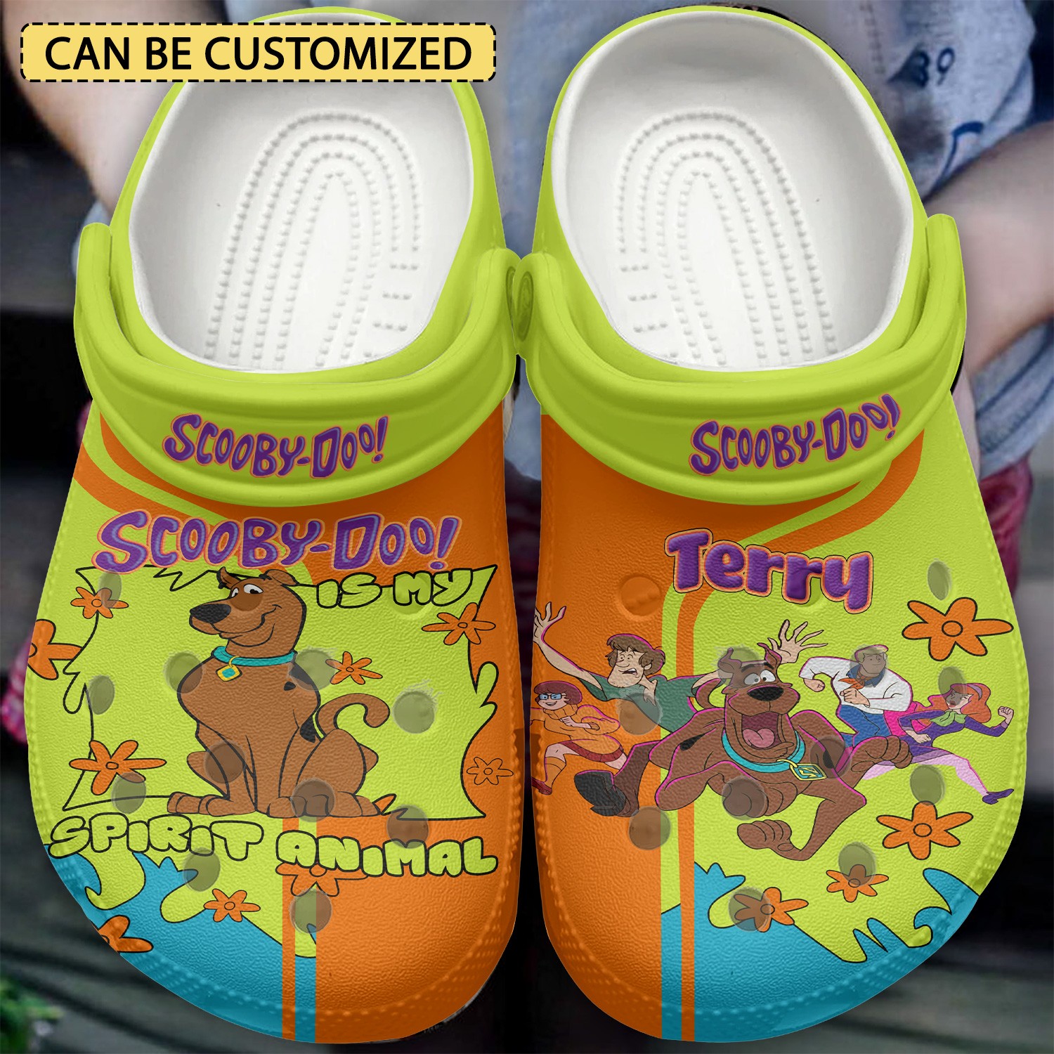custom name scooby doo terry cartoon spirit animal clogs fast shipping available 56lsb