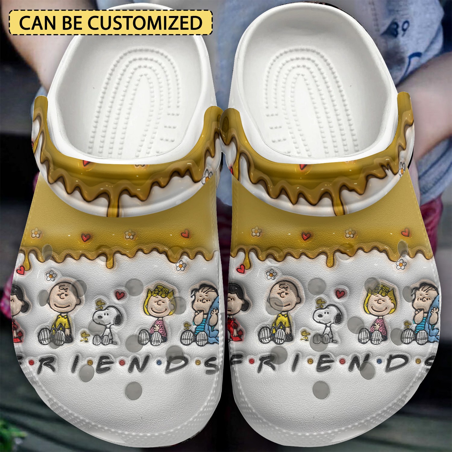 custom name snoopy peanuts cartoon friends clogs fast shipping available k8u9c