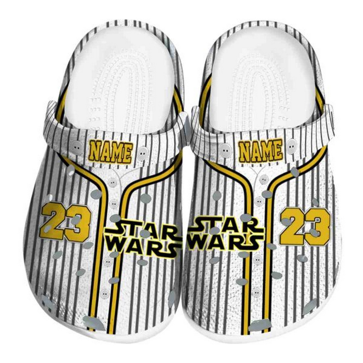 custom name star wars pinstripe pattern clogs fast shipping available czzka