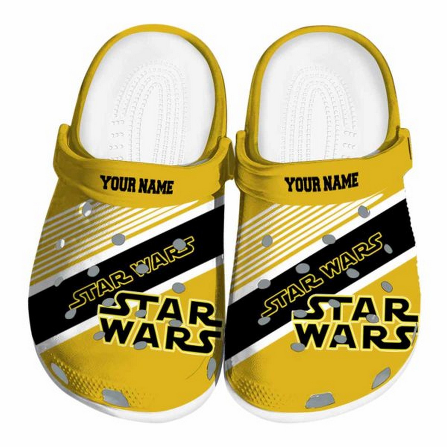 custom name star wars vibrant dual tone clogs fast shipping available hdbho