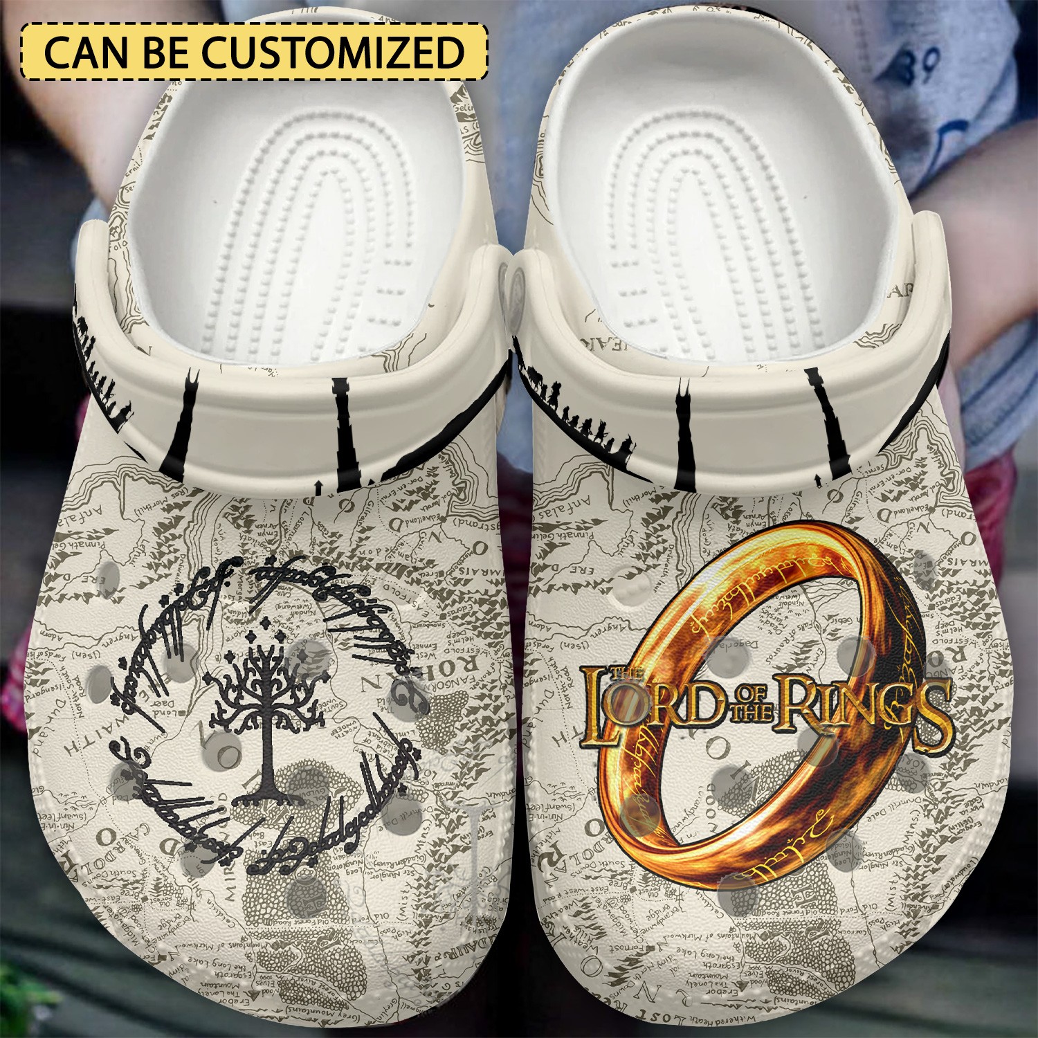 custom name the lord of the rings movie clogs for kids and adults hwfho