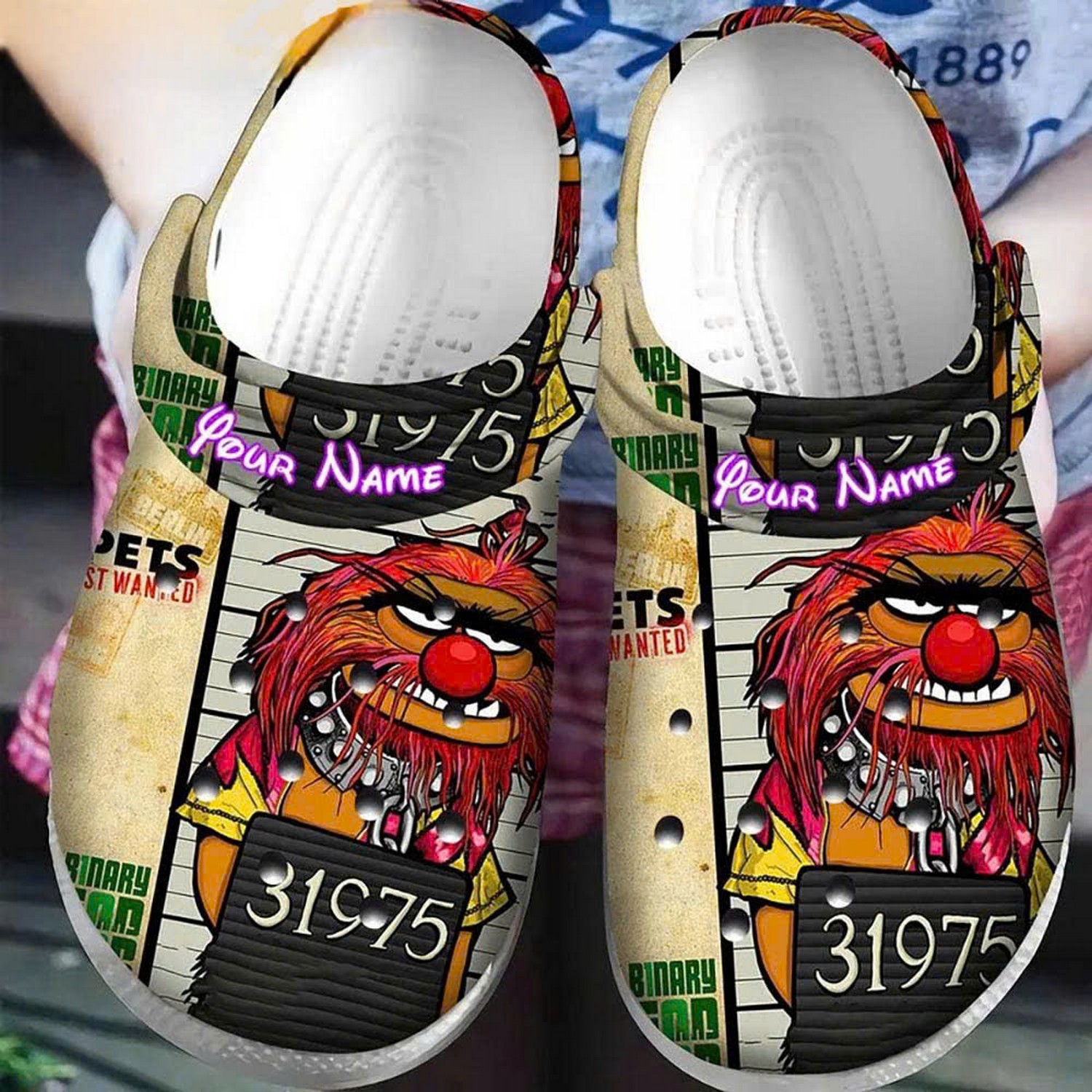 custom name the muppets elmo 39175 clogs for kids and adults aje2b