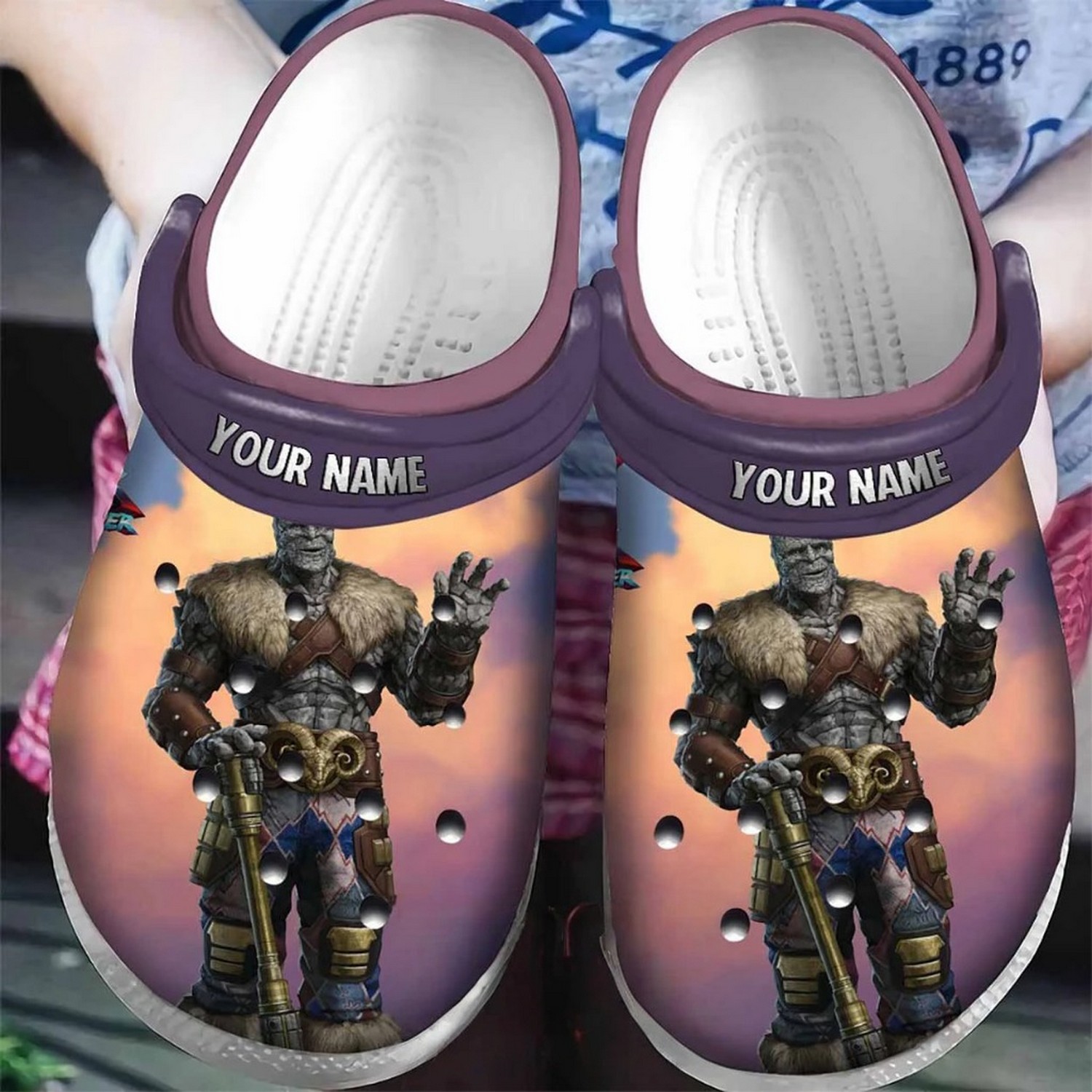 custom name thor love and thunder funny korg clogs for kids 26 adults isk6t