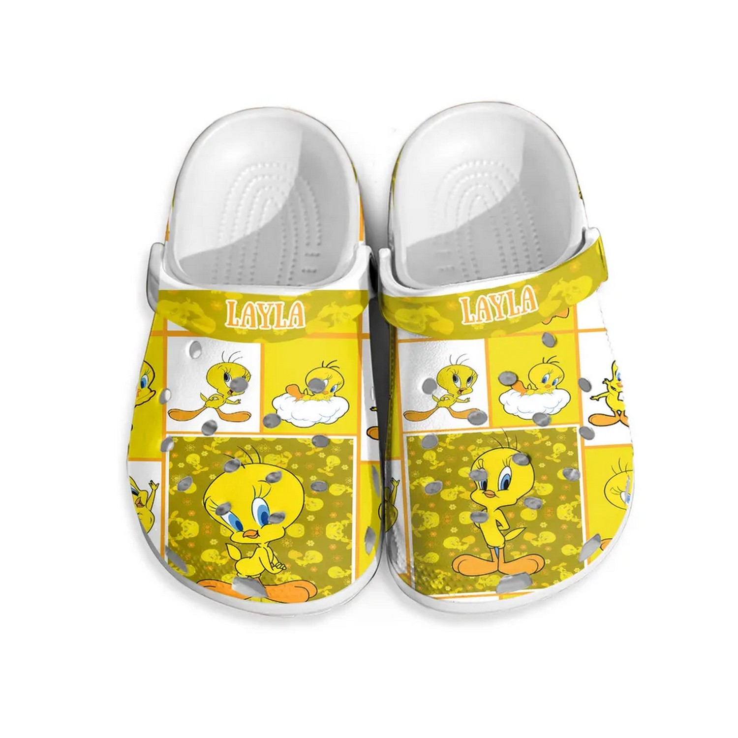 custom name tweety bird clogs fast shipping available 29j0x