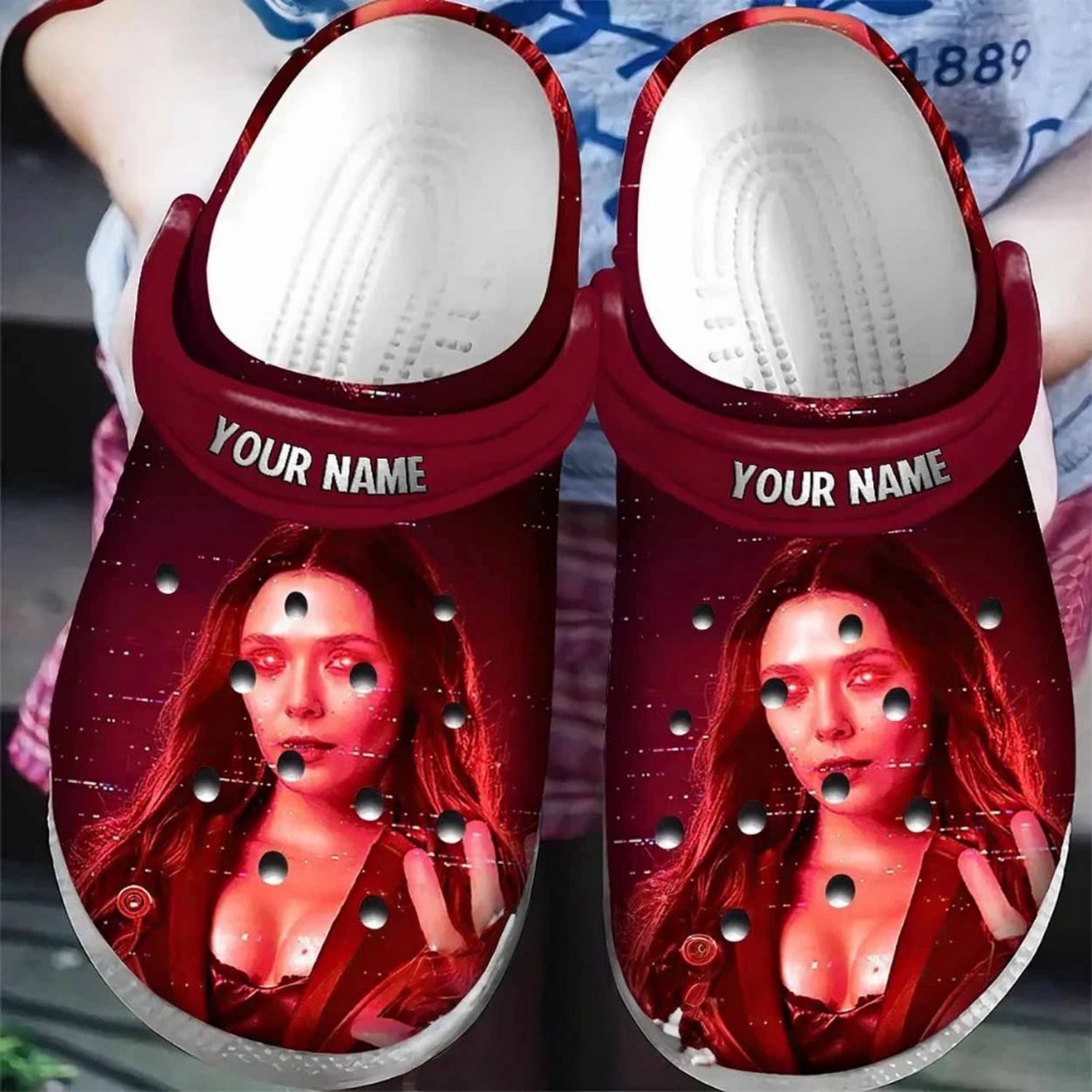 custom name wanda maximoff most powerful clogs for kids 26 adults nz1ak