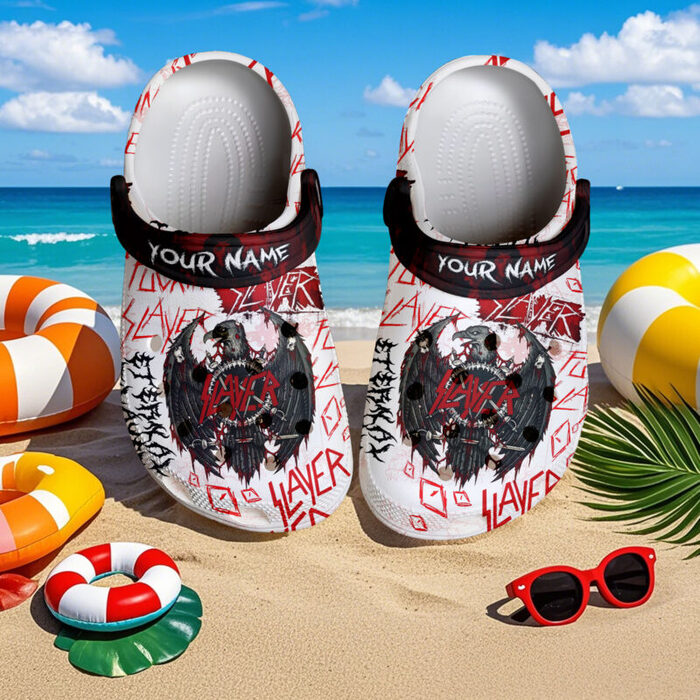 customized slayer nation music clogs for kids and adults ya0kz