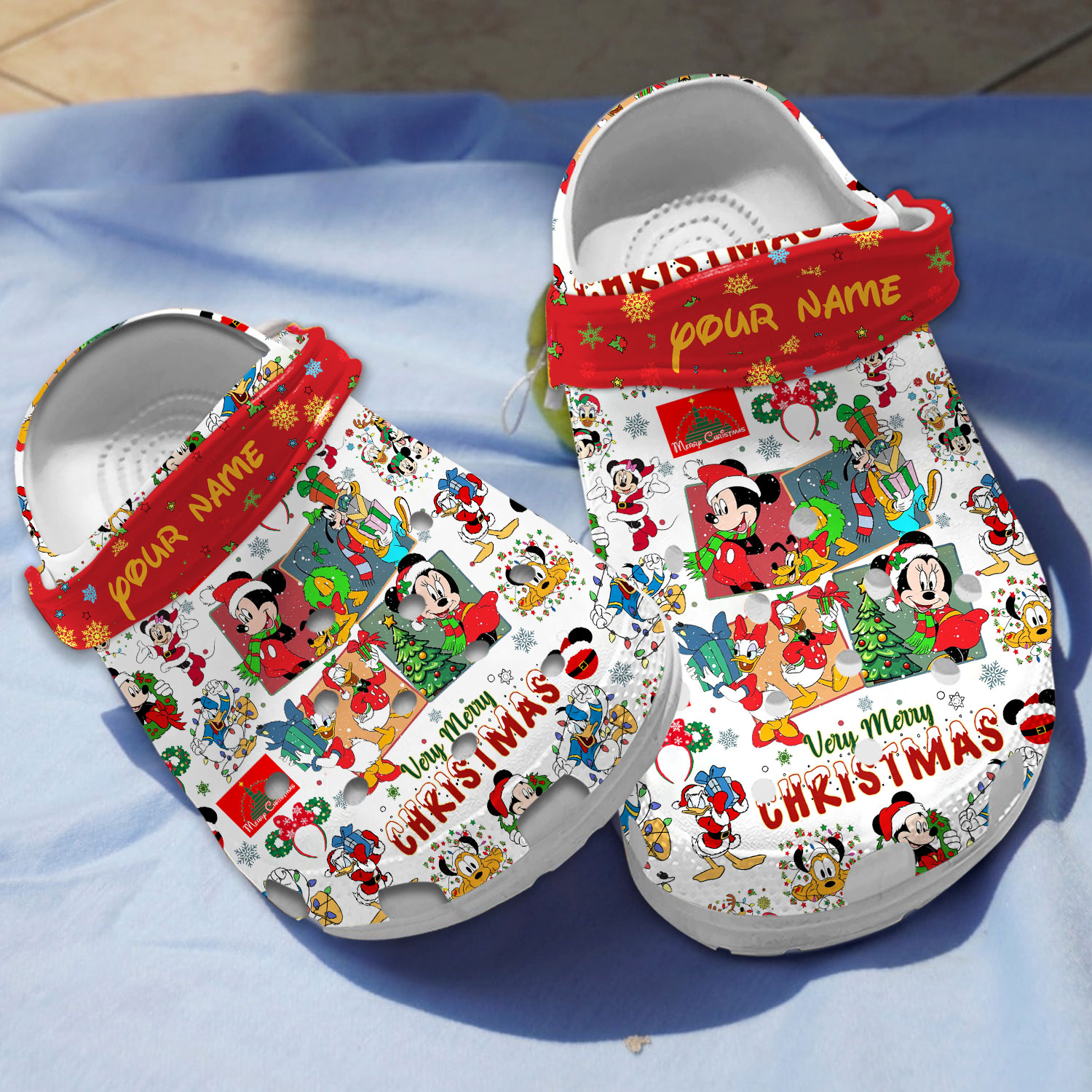 customized unique mickey mouse club merry christmas clogs for kids and adults f8sfe