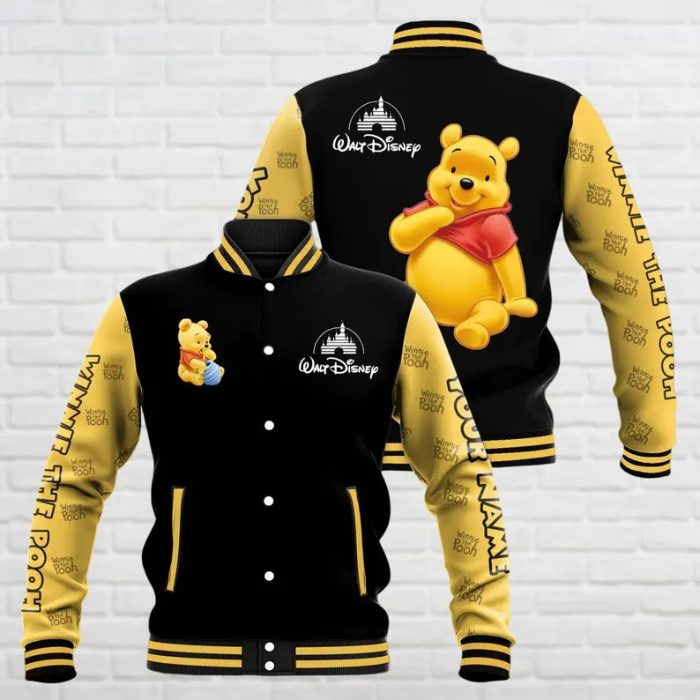 customized walt disney winnie the pooh cartoon baseball jacket uqjxc