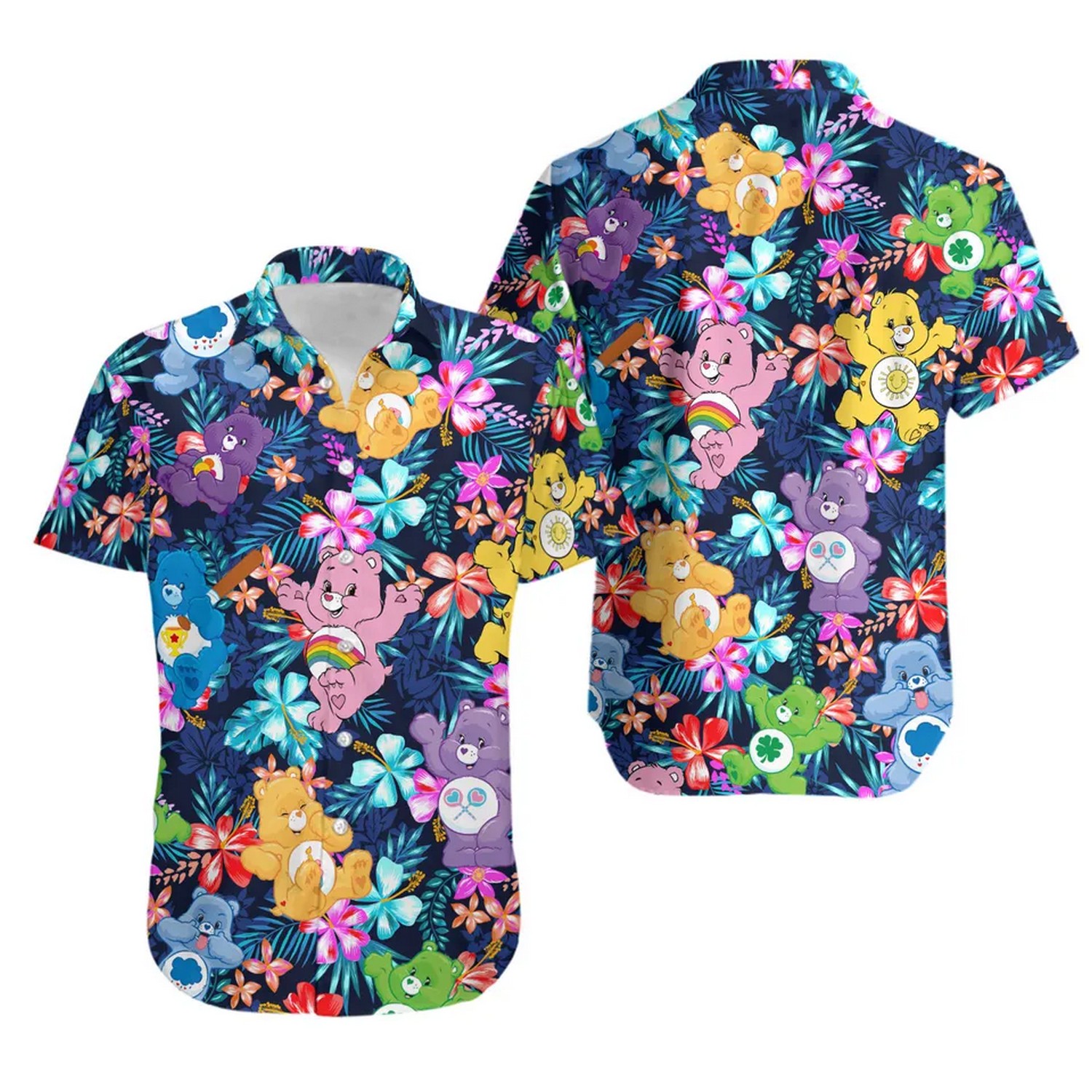 cute bear tropical hawaiian shirt yn0qr