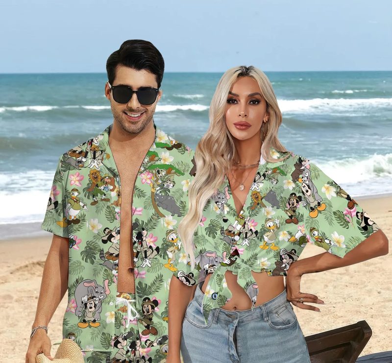 cute cartoon hawaiian shirt for family fui0v cute cartoon hawaiian shirt for family fui0v