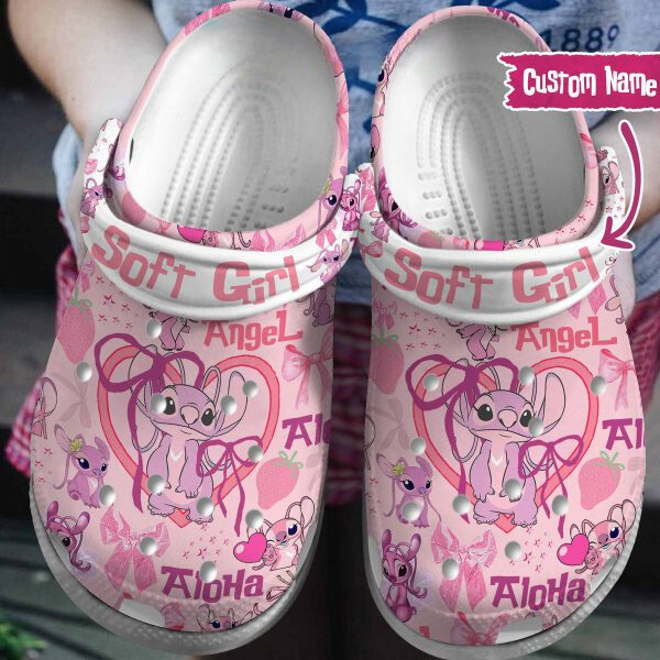 cute soft girl cartoon pink crocs 0ec9h