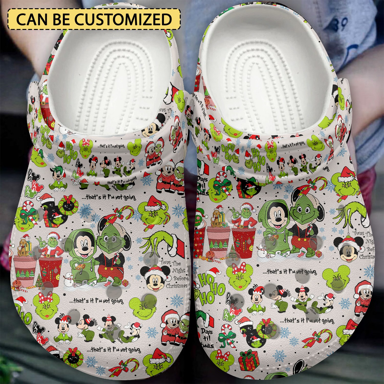 cute the grinch 26 mickey mouse disney cartoon chistmas clogs for kids and adults fast shipping raagr