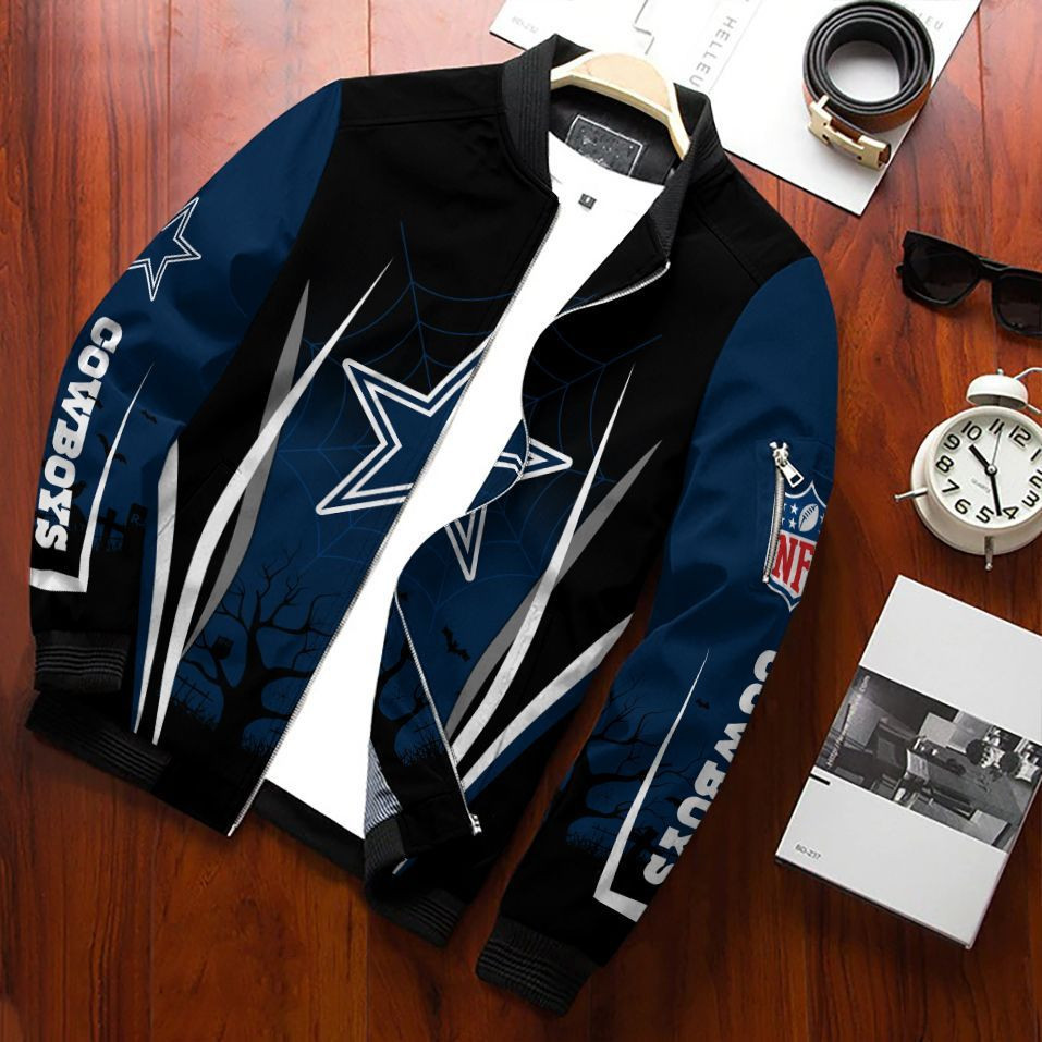 dallas cowboys halloween bomber jacket 632 slhmp