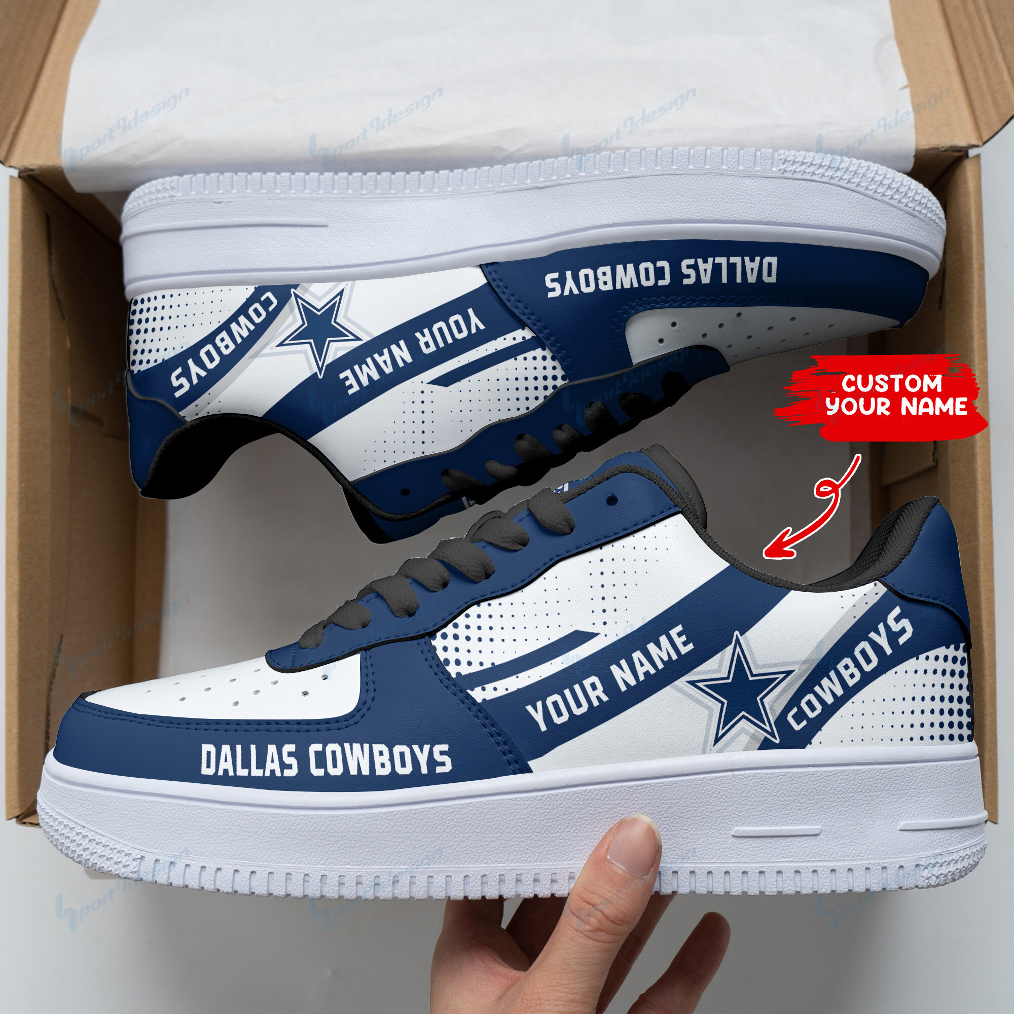 dallas cowboys personalized af1 shoes bg122 zv07o