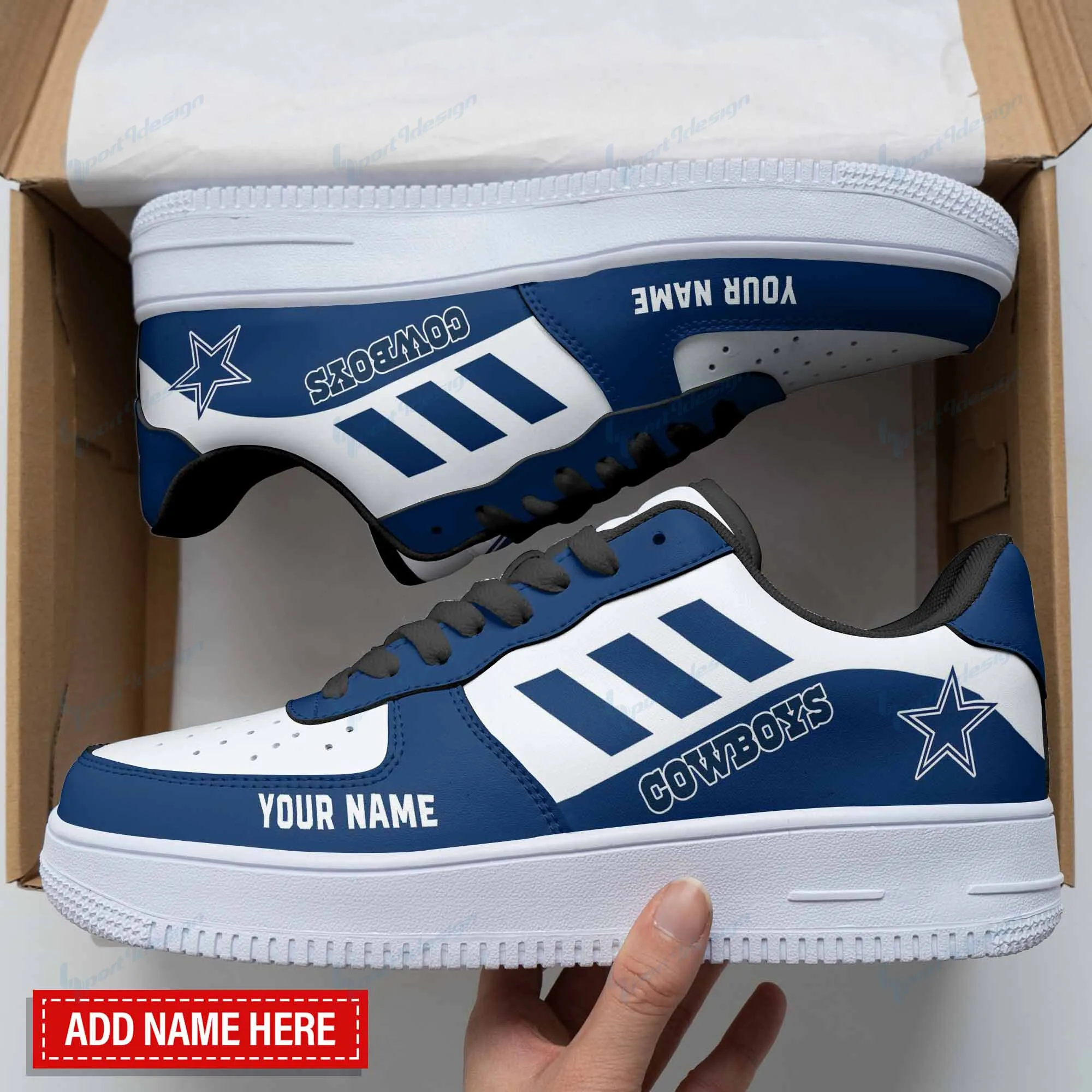 dallas cowboys personalized af1 shoes bg125 lbrdk
