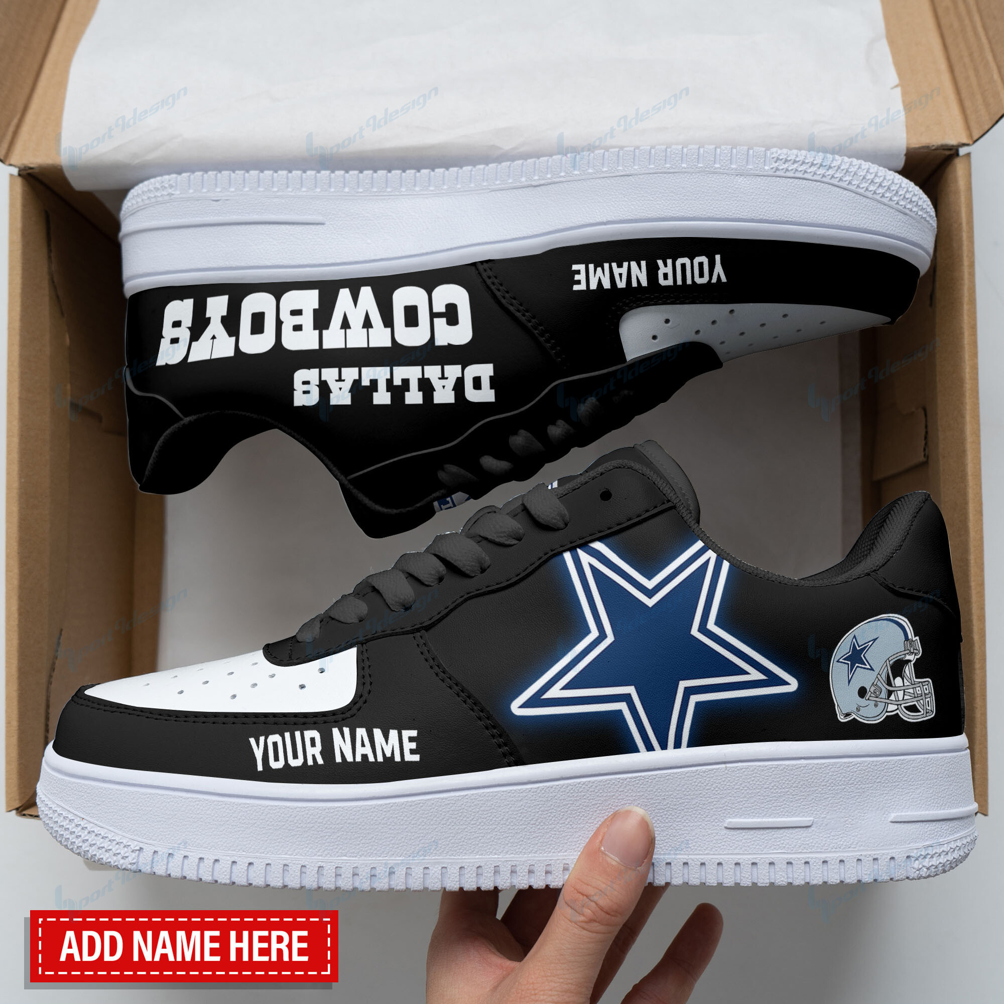 dallas cowboys personalized af1 shoes bg138 3jwuc