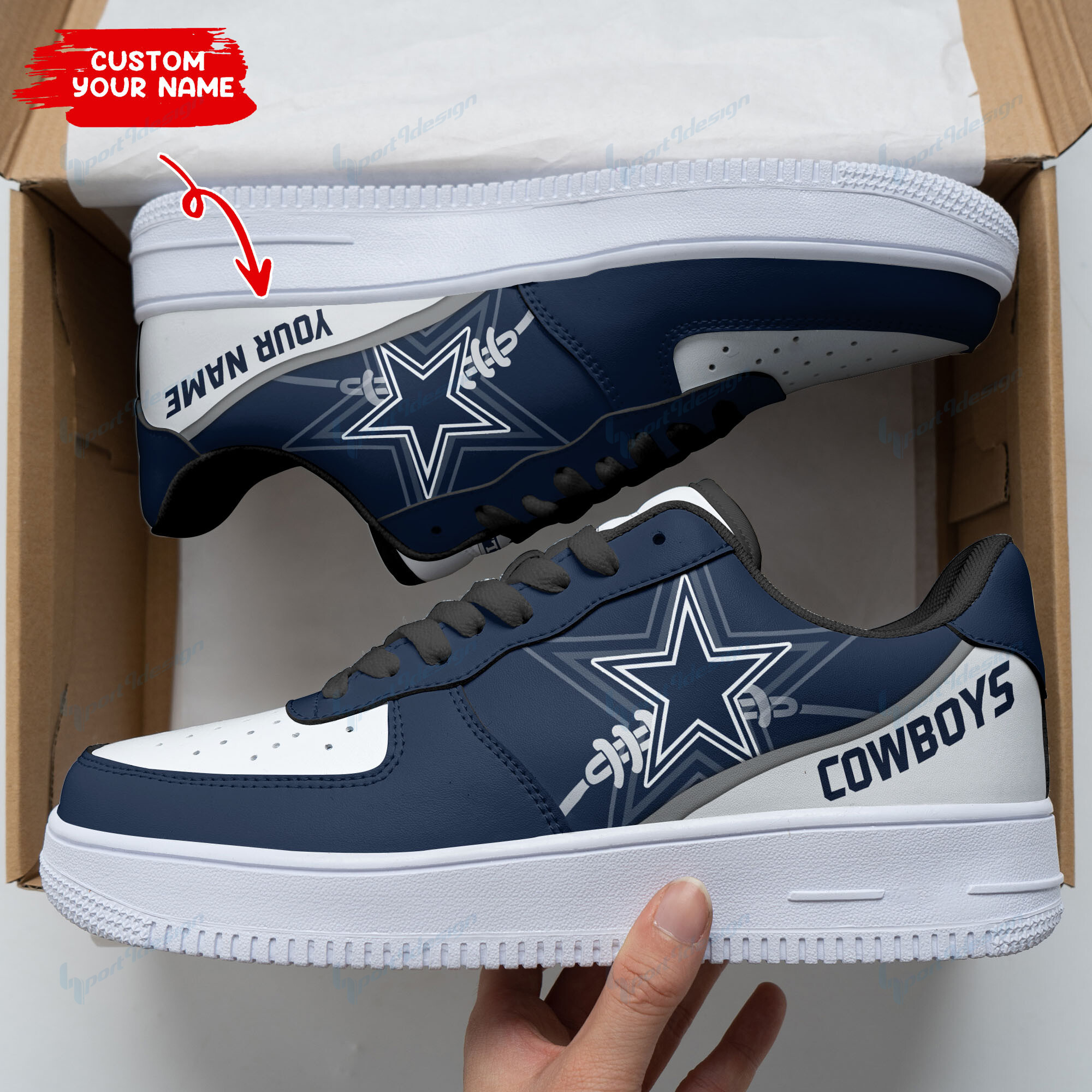 dallas cowboys personalized af1 shoes bg143 umsfs