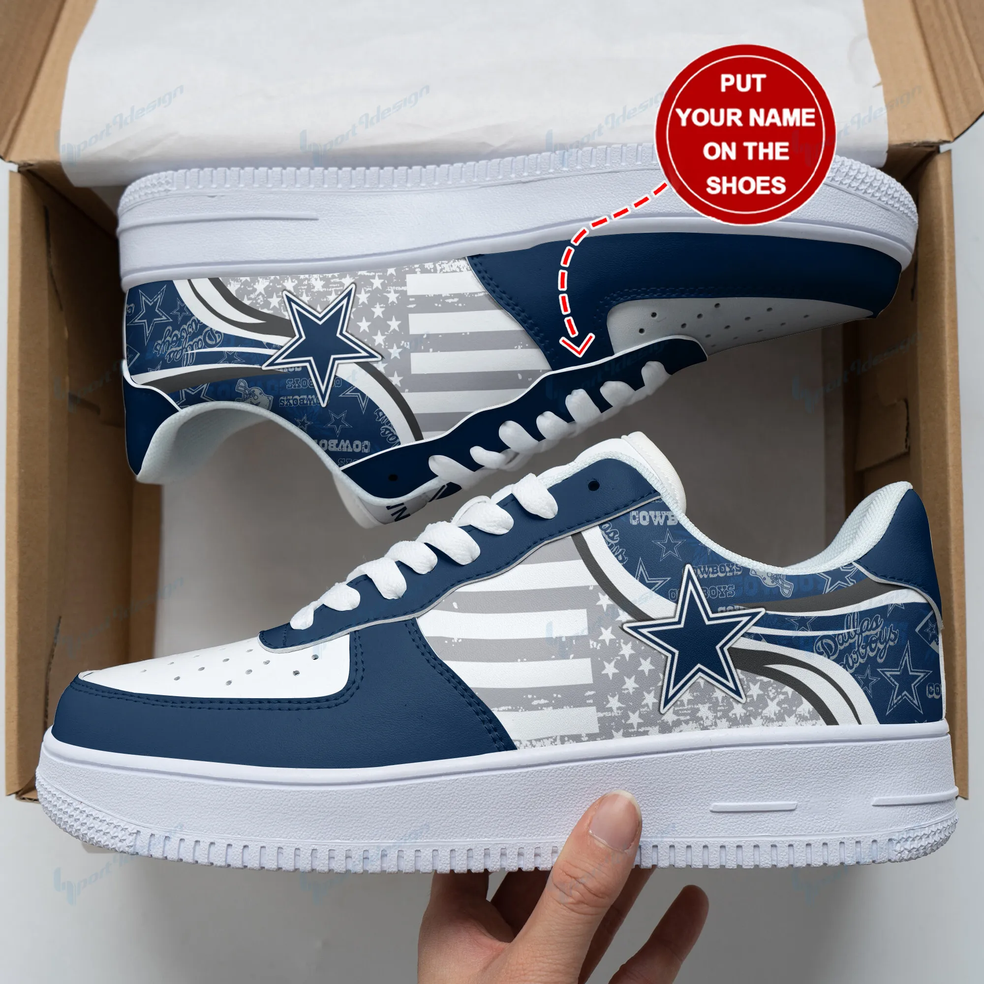 dallas cowboys personalized af1 shoes bg154 m7xer