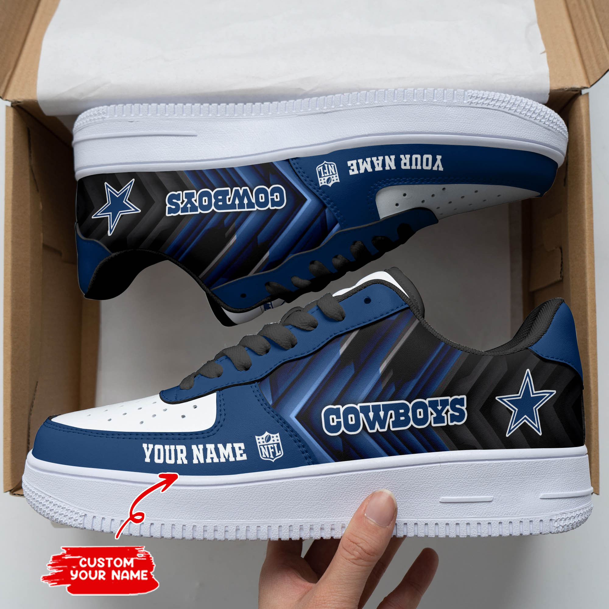 dallas cowboys personalized af1 shoes bg169 0yogo