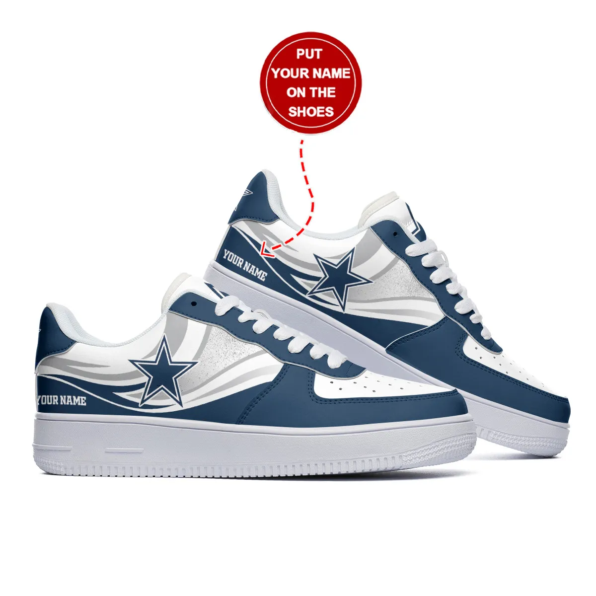 dallas cowboys personalized af1 shoes bg307 cehdb