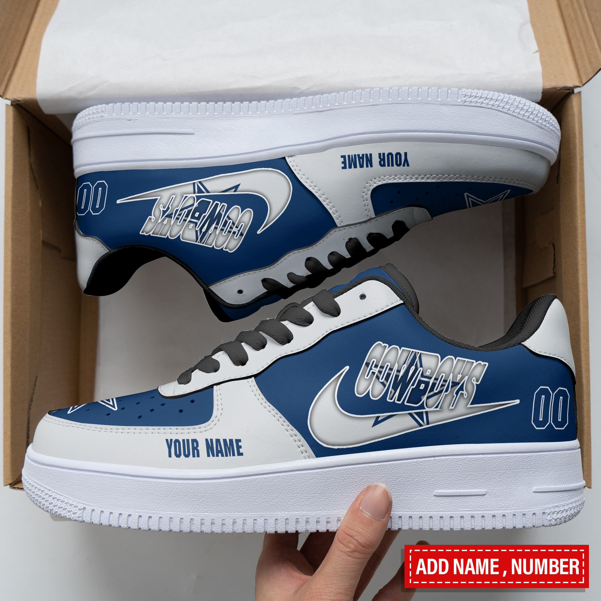 dallas cowboys personalized af1 shoes bg325 zwxju