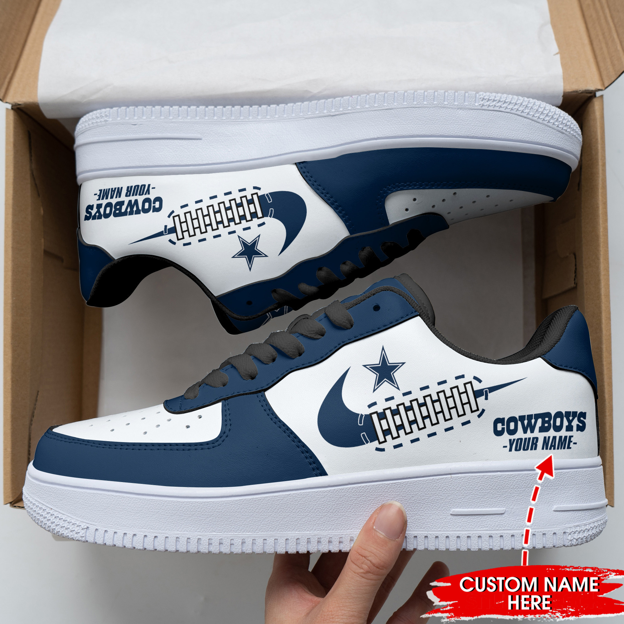 dallas cowboys personalized af1 shoes bg332 zlkf5