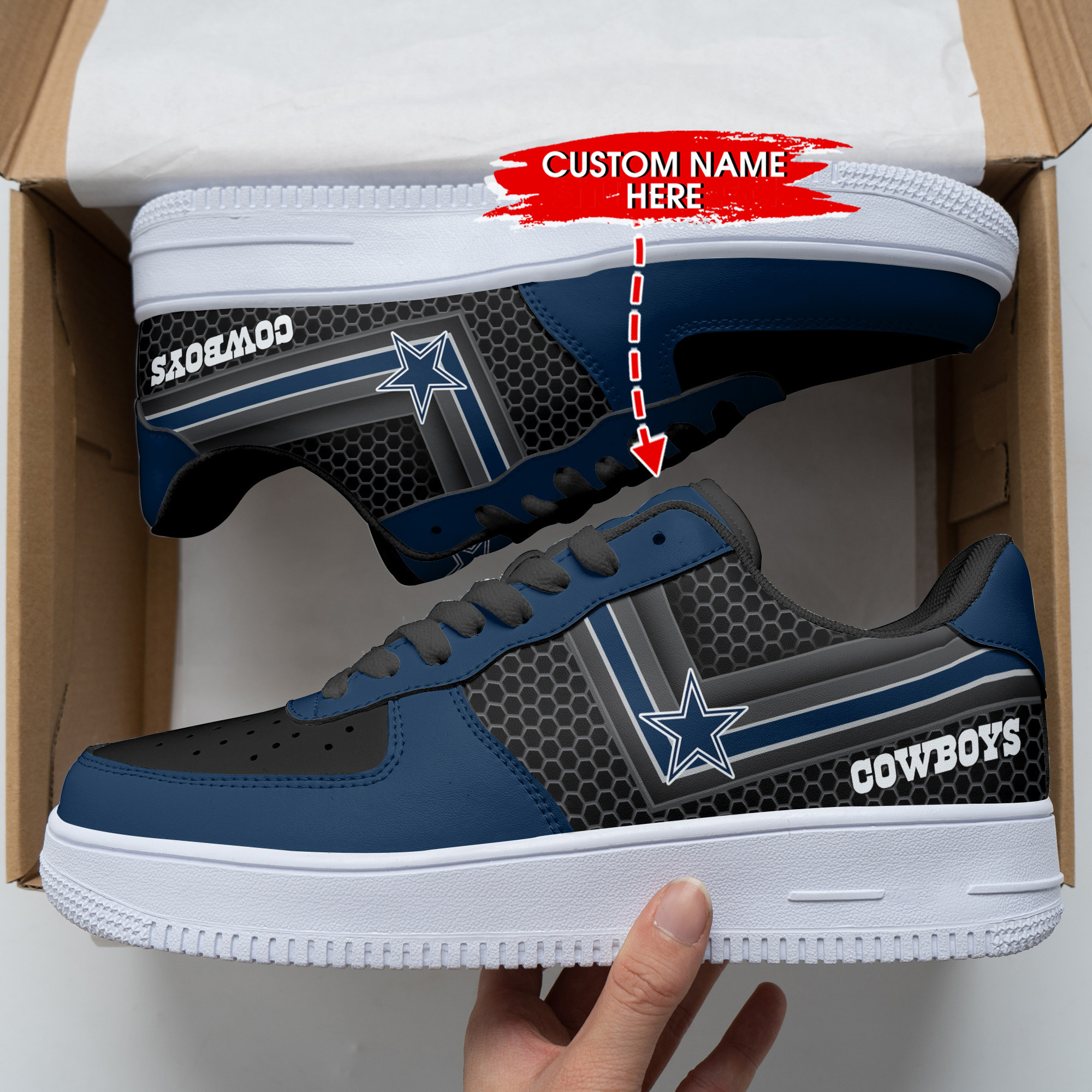 dallas cowboys personalized af1 shoes bg339 r4sce