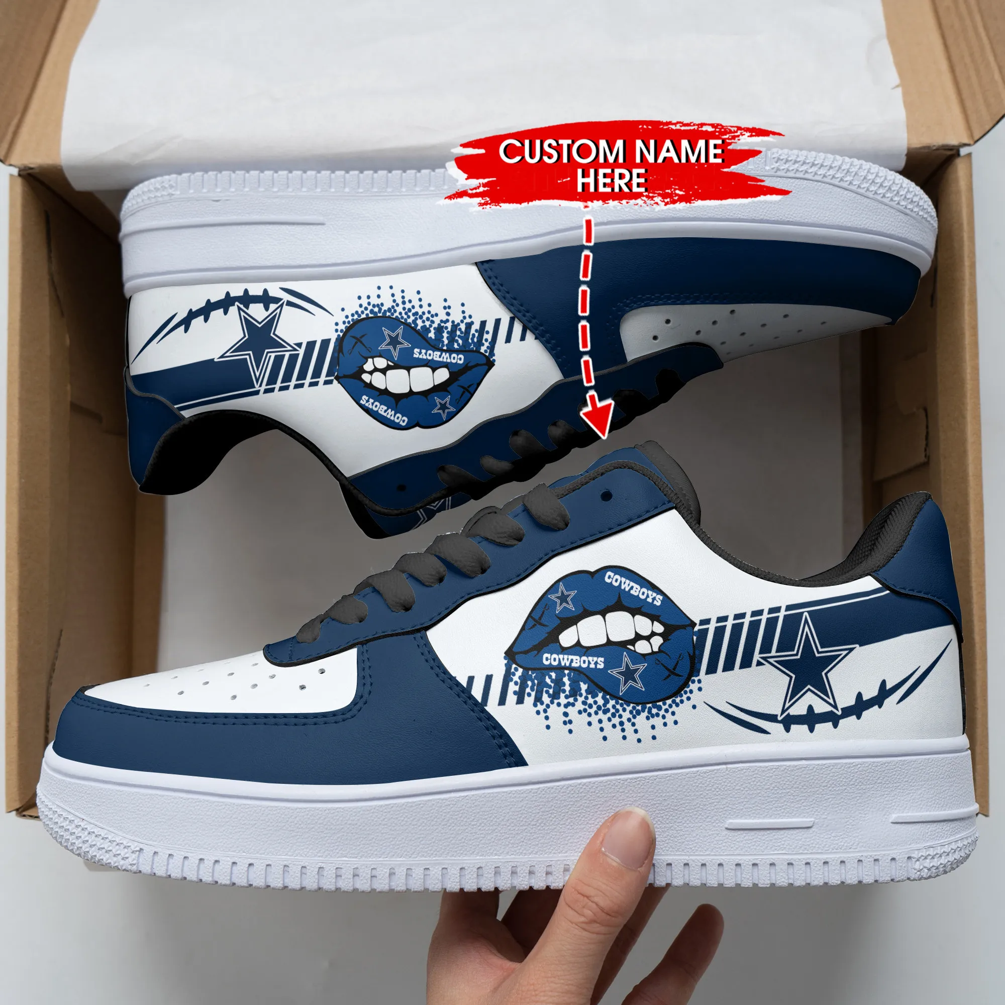 dallas cowboys personalized af1 shoes bg341 6sh6c