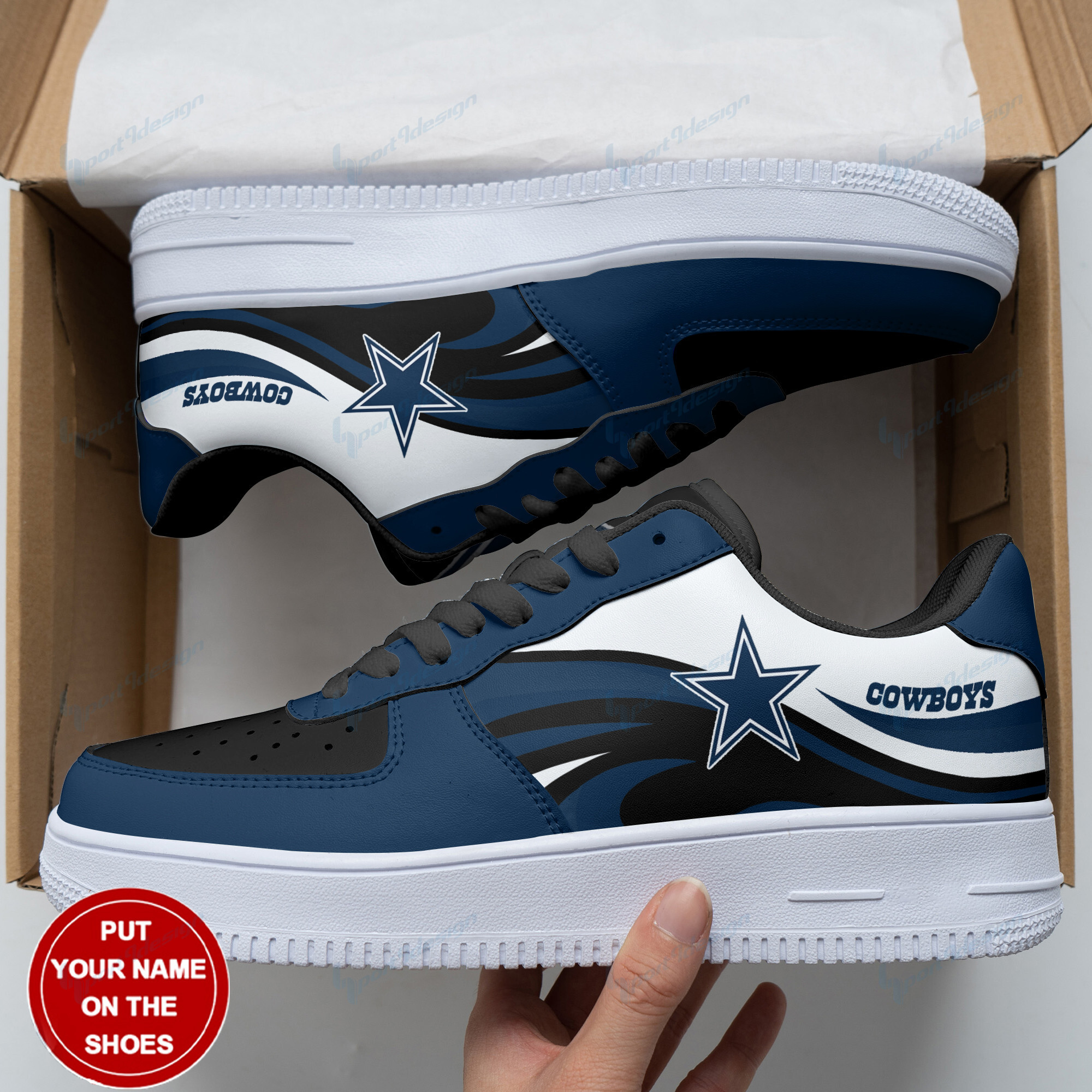 dallas cowboys personalized af1 shoes bg99 hos3c