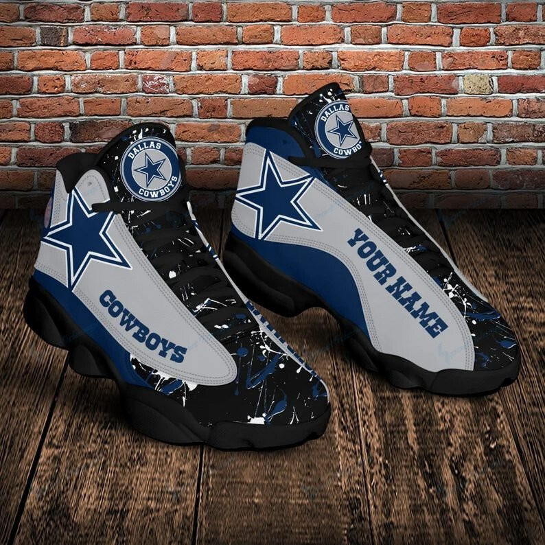 dallas cowboys personalized ajd13 sneakers 10 lzwb0