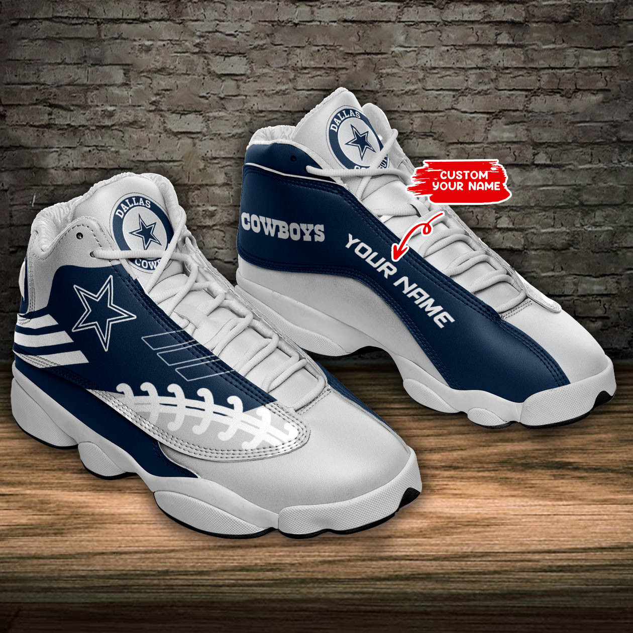 dallas cowboys personalized ajd13 sneakers bg191 7kjkz