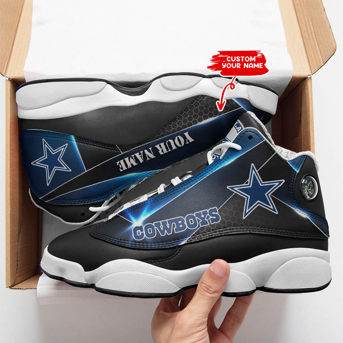 dallas cowboys personalized ajd13 sneakers bg197 0zokt