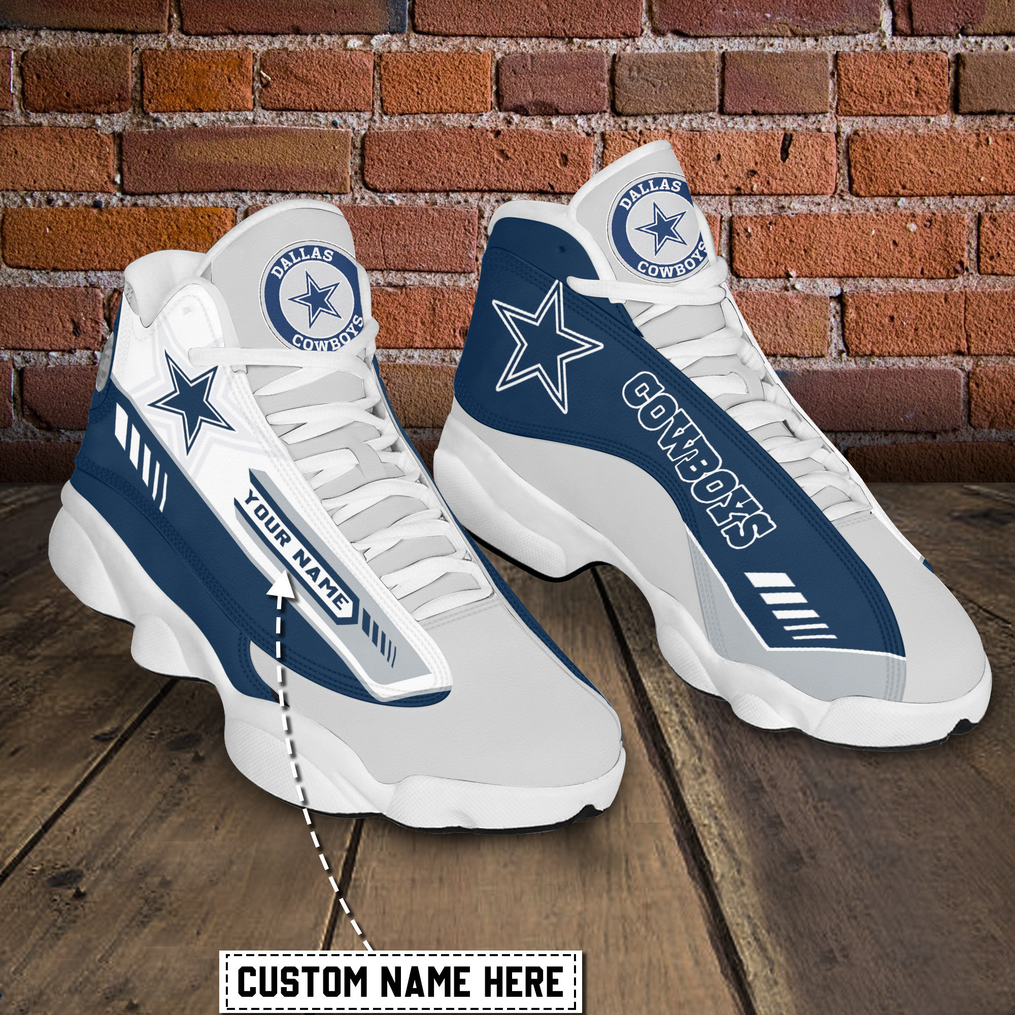 dallas cowboys personalized ajd13 sneakers bg32 kplgd