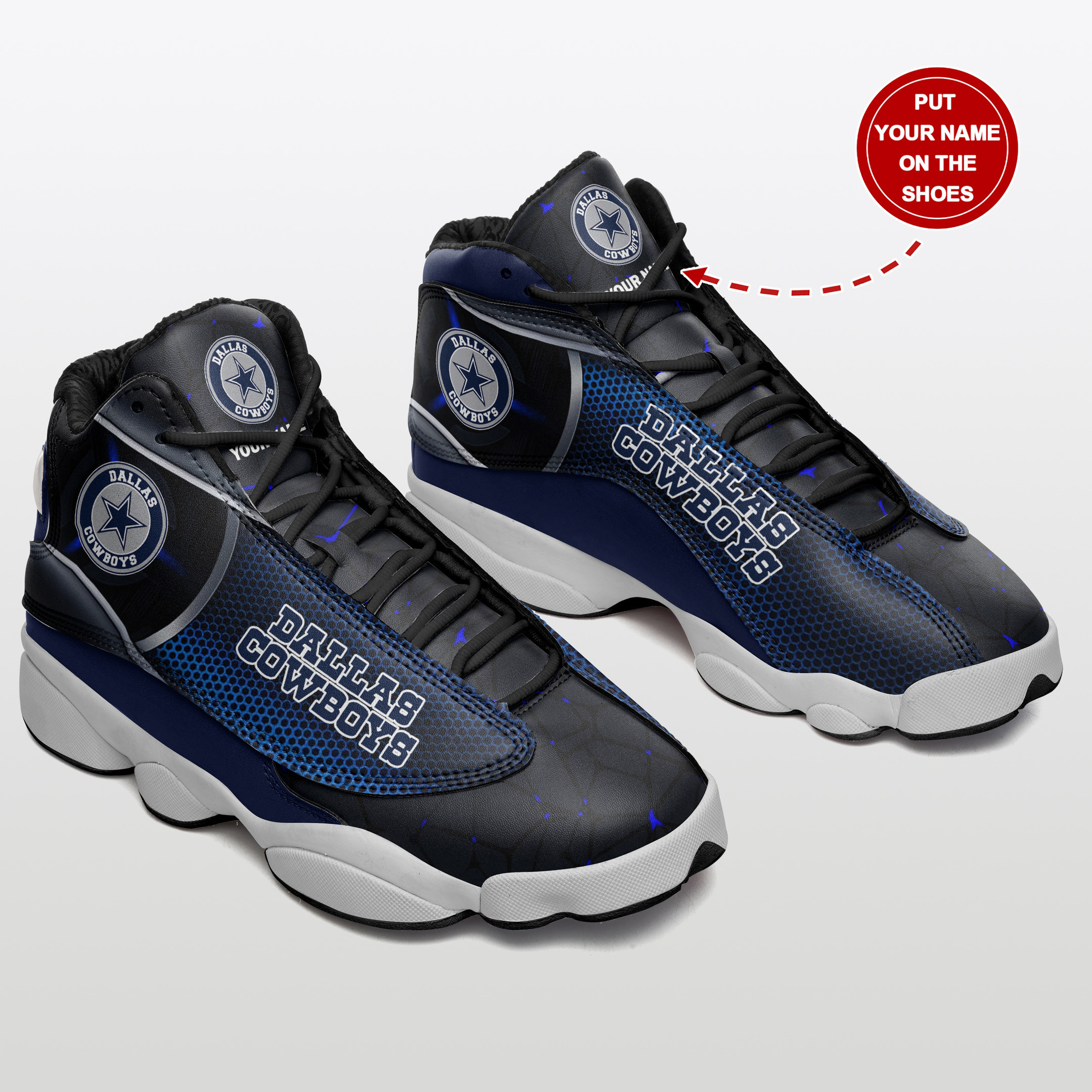 dallas cowboys personalized ajd13 sneakers bg43 idrxf