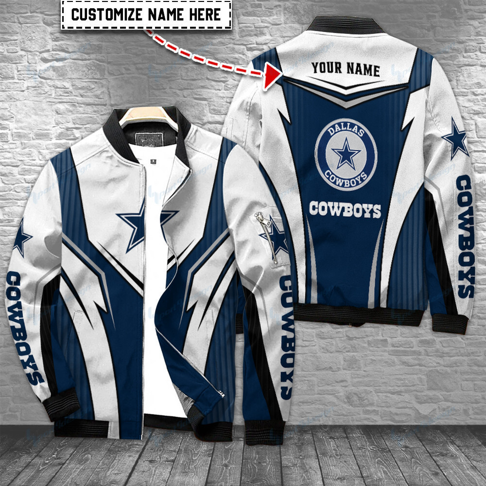 dallas cowboys personalized bomber jacket bg289 sozmp