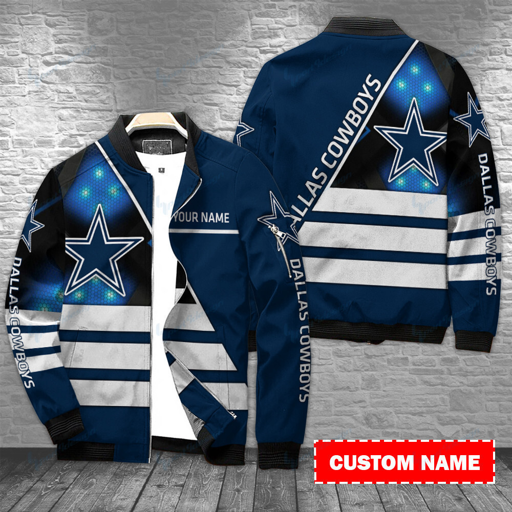 dallas cowboys personalized bomber jacket bg302 qnsnx