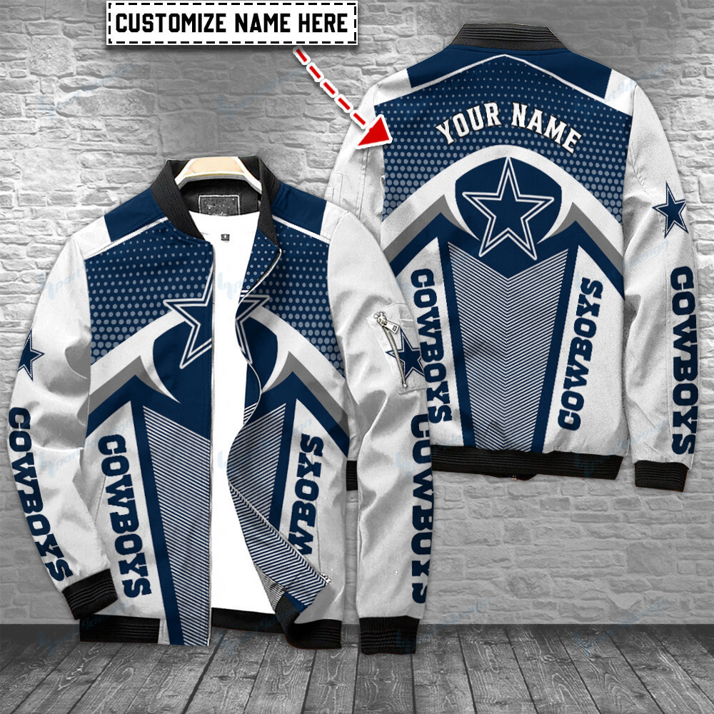 dallas cowboys personalized bomber jacket bg312 sdwyn