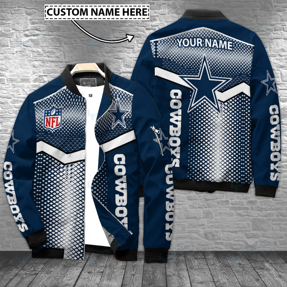dallas cowboys personalized bomber jacket bg378 qpihg