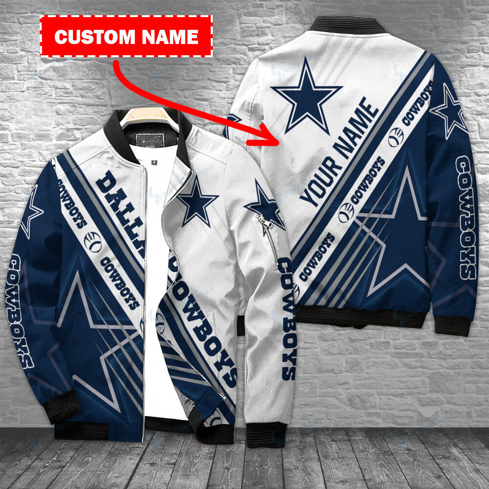 dallas cowboys personalized bomber jacket bg389 m6x4d