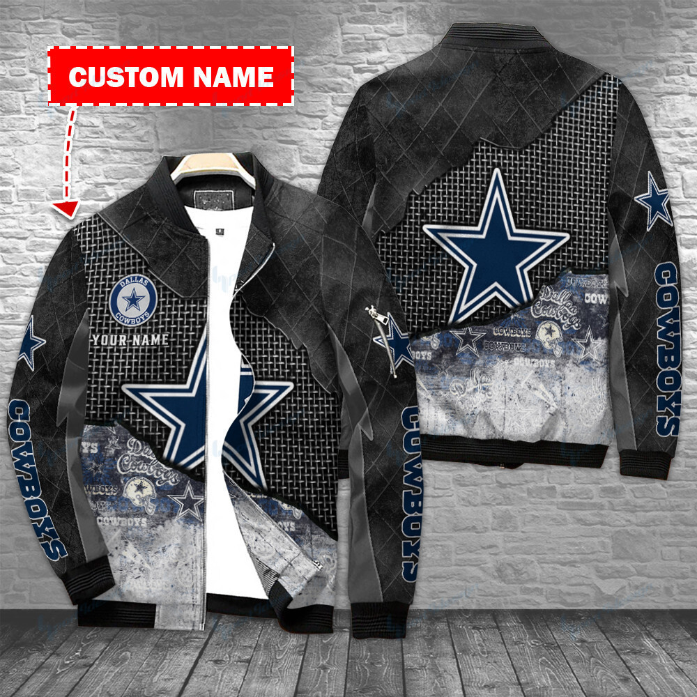 dallas cowboys personalized bomber jacket bg427 1ysjn