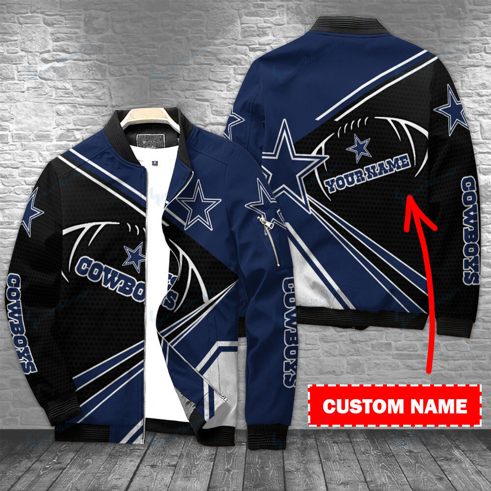 dallas cowboys personalized bomber jacket bg438 0prbl
