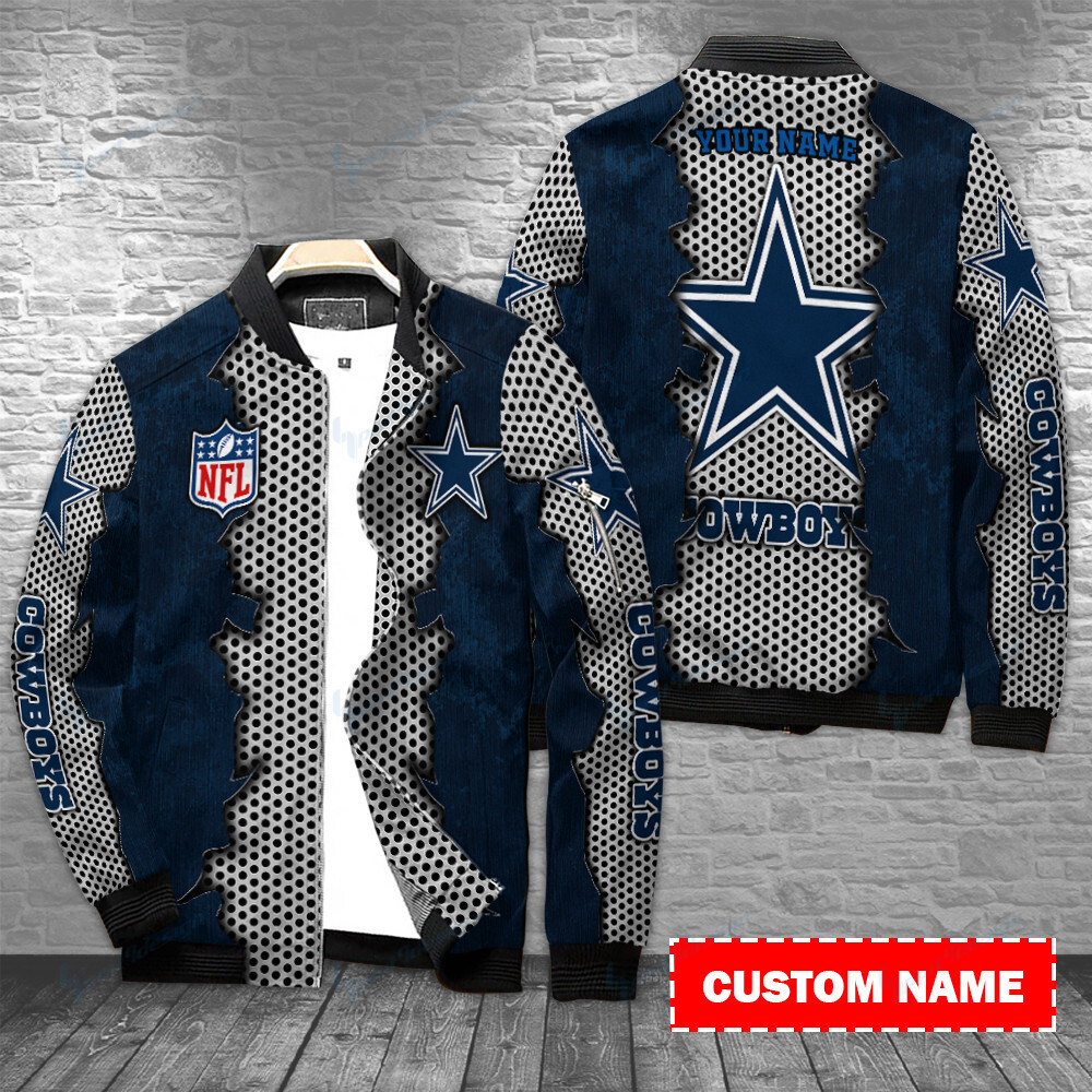 dallas cowboys personalized bomber jacket bg485 euegn