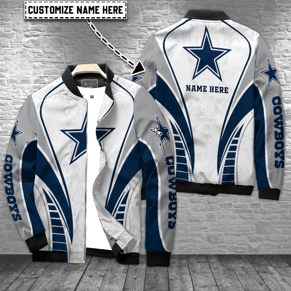 dallas cowboys personalized bomber jacket bg526 3yvcv