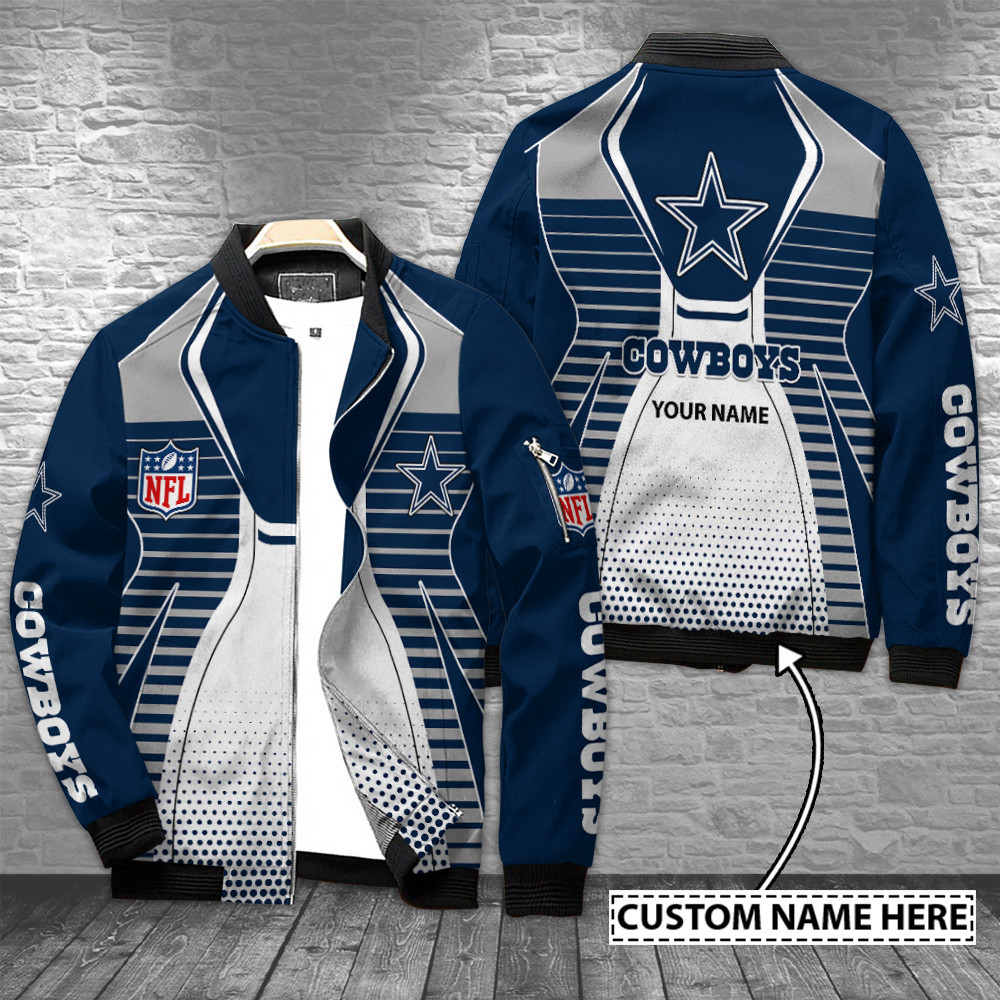 dallas cowboys personalized bomber jacket bg549 78ogr