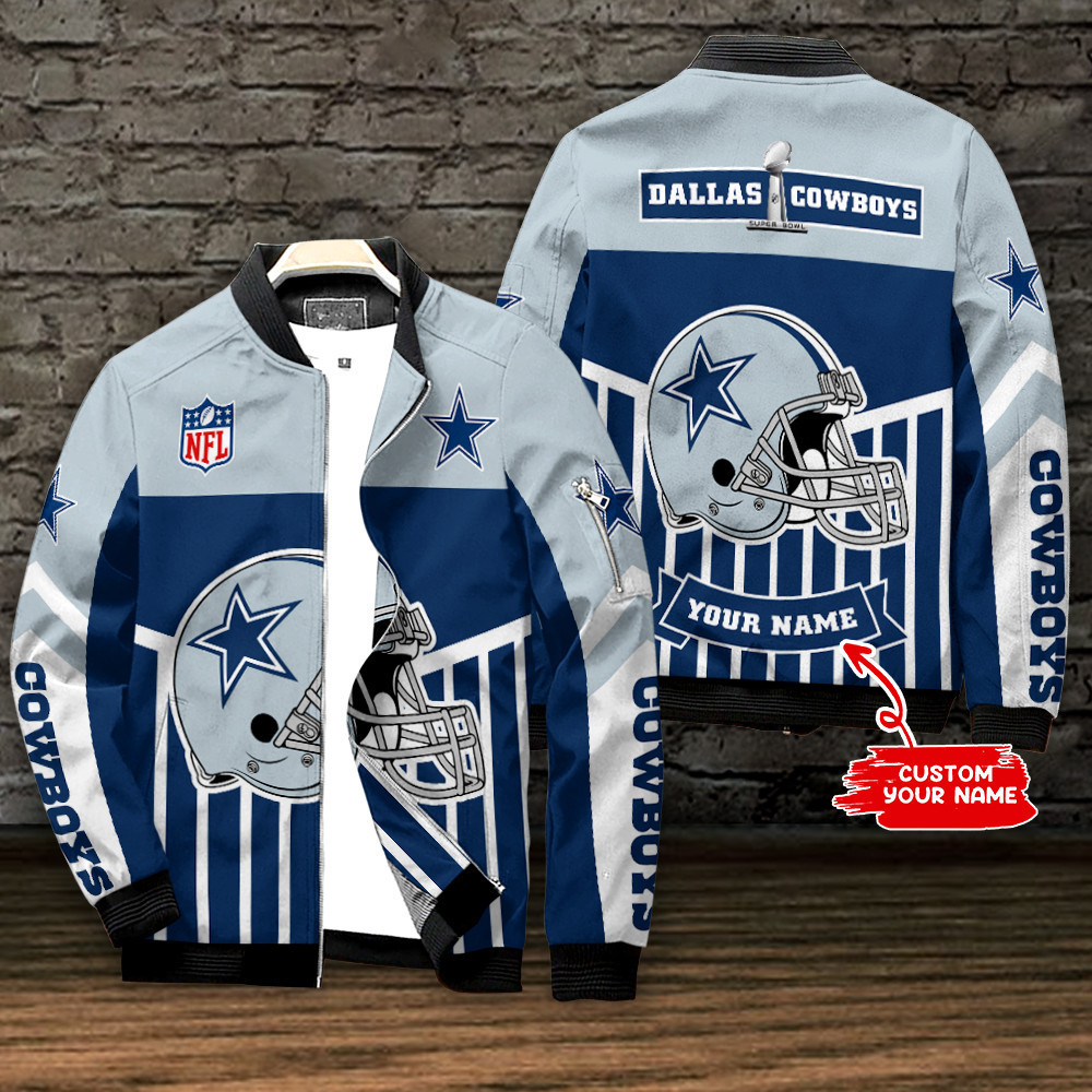 dallas cowboys personalized bomber jacket bg577 qj7lf