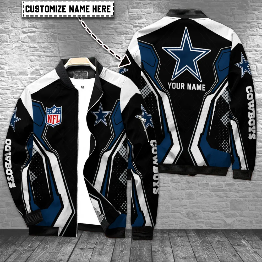 dallas cowboys personalized bomber jacket bg625 dftp2