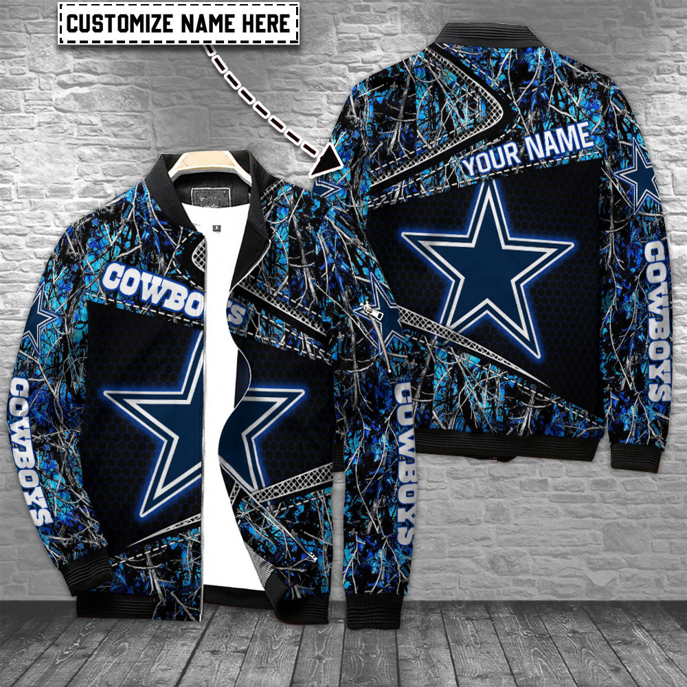 dallas cowboys personalized bomber jacket bg649 aykes