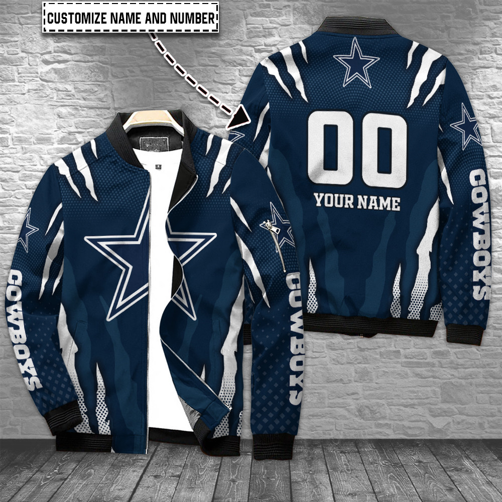 dallas cowboys personalized bomber jacket bg671 0fz4p